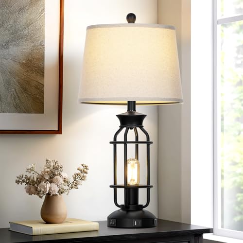 28" Tall Farmhouse Table Lamp for Living Room