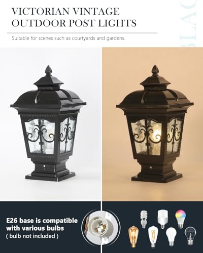 2 Packs Outdoor Post Light (2 Count)