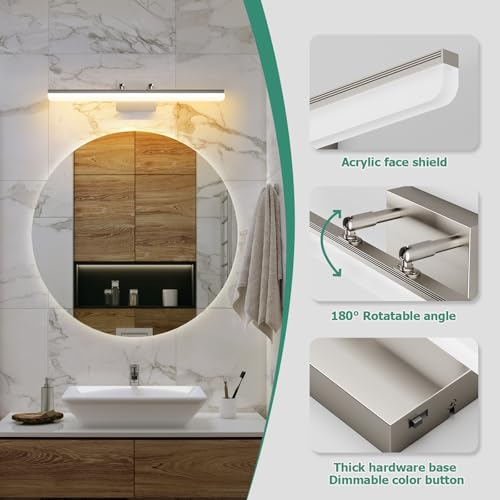 Brushed Nickel Vanity Light 24"