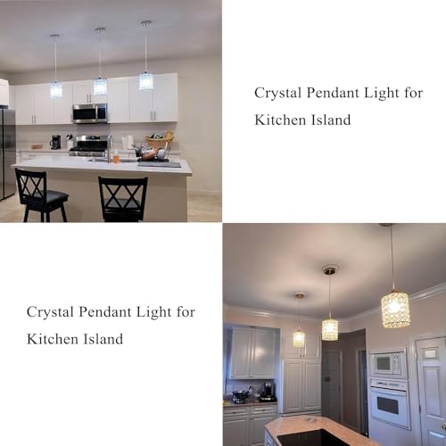 3 Pack Crystal Pendant Light (3 Count)