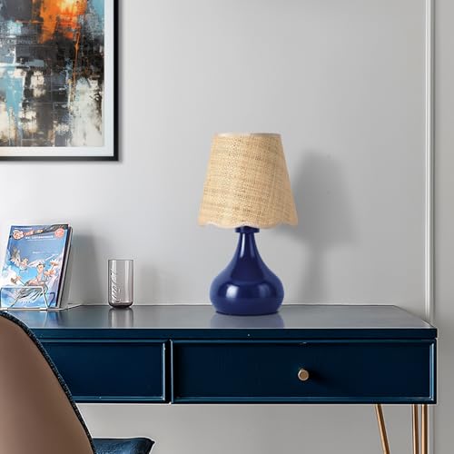 Navy Blue Small Table Lamp
