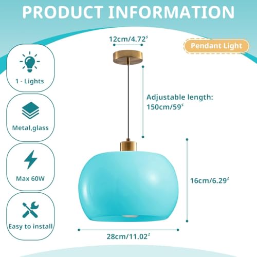 Mid Century Modern Pendant Lighting 3 Pack