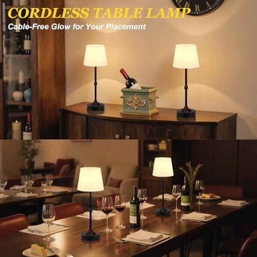 Rechargeable Cordless Table Lamp Black