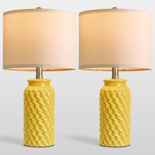 20.5" Ceramic Table Lamps Set of 2 (2 Count)