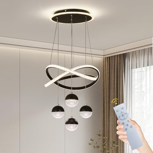 Modern Black LED Chandeliers