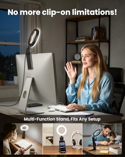 Ring Light for Laptop Desk Clip On