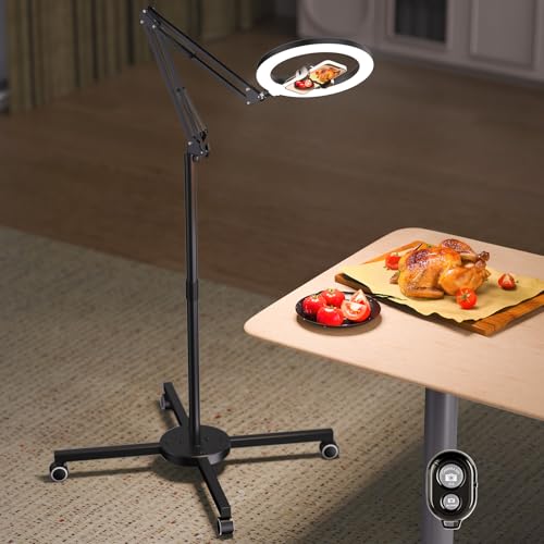 Ring Light Tripod for iPhone Overhead Camera Mount
