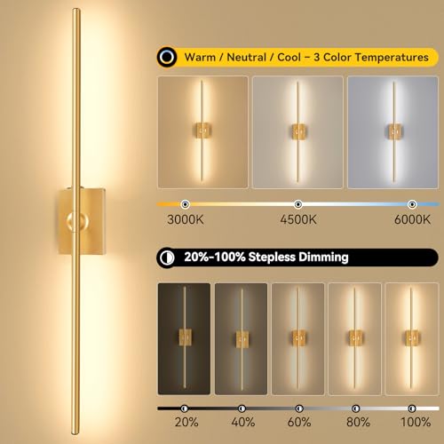 Battery Operated Wall Sconces Set of 2 (2 Count)