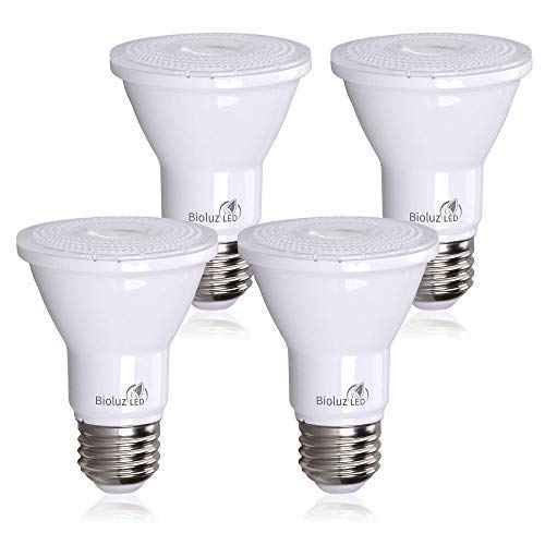 PAR20 Bulbs 5000K Daylight 90 CRI 5.5W = 75W Replacement Dimmable LED Light Bulbs (4 Count)