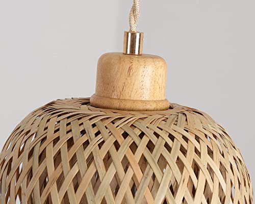 Bamboo Pendant Light Fixture One