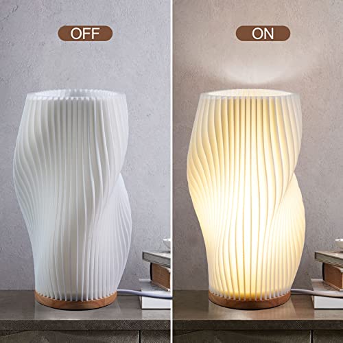 Vintage Striped Small Table Lamp