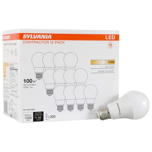 Sylvania LED A19 Light Bulb (12 Count)