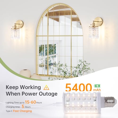 Crystal Battery Operated Wall Sconce