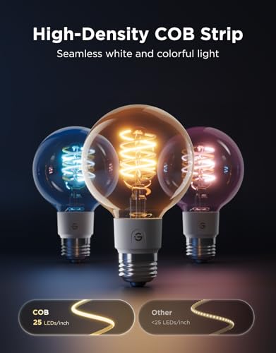 Edison Bulbs G25 Smart Vintage Light Bulbs (4 Count)
