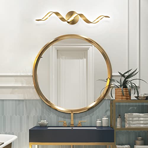 Dimmable Gold Bathroom Light Fixtures
