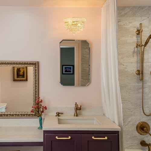 2 Lights Crystal Icicle Prisms Drops Wall Sconce Light for Living Room Dining Room Bathroom Vanity Mirrors Hallway Bedroom Closet Stairway