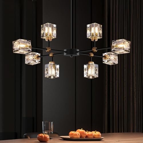 Sputnik Crystal Chandelier with 8