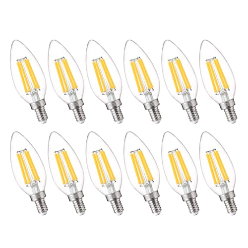 100W Equivalent Candelabra LED Bulbs 5000K Daylight (12 Count)