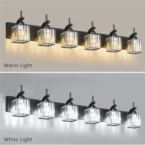 Black Vanity Light (Black / 6-Light)