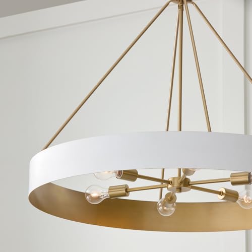Capital Lighting 453061RE Weller Modern Metal Cylindrical Chandelier