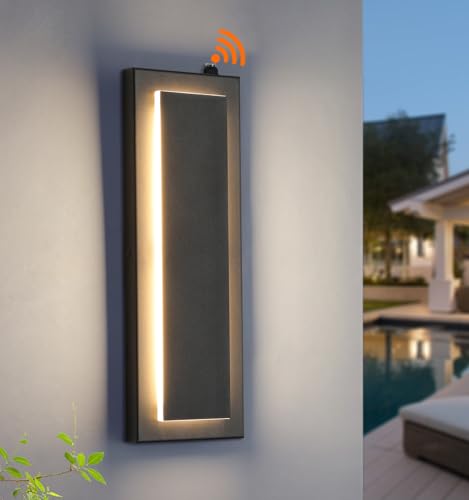 15.7'' Dusk to Dawn Outdoor Lights Modern LED Exterior Wall Lights