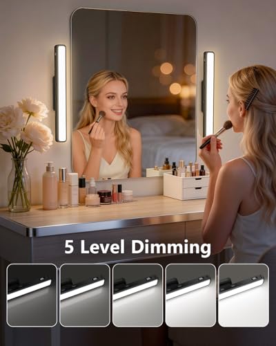 3W Mirror Lights with Remote Control (2 Count)