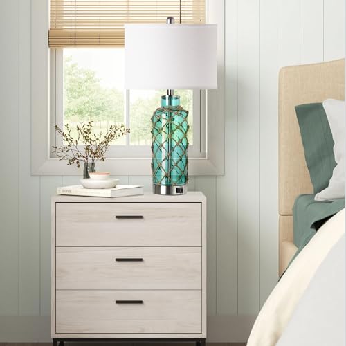 Cottage Nautical Accent Table Lamp Set of 2