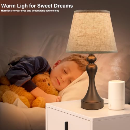 Touch Lamps for Nightstand (2 Count)