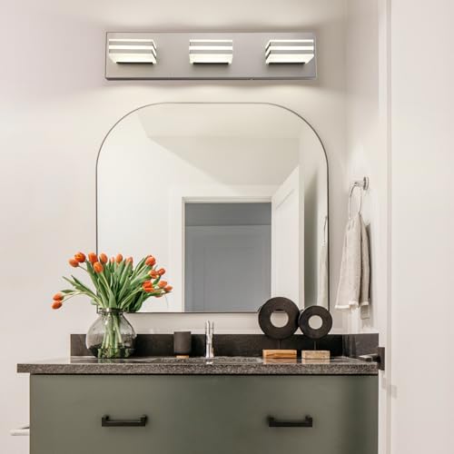 Brushed Nickel Vanity Lights for Bathroom Light Fixtures (3 Count)