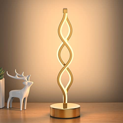 Gold Infinity Spiral LED Table Lamp