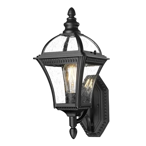 Matte Black Outdoor Wall Lantern