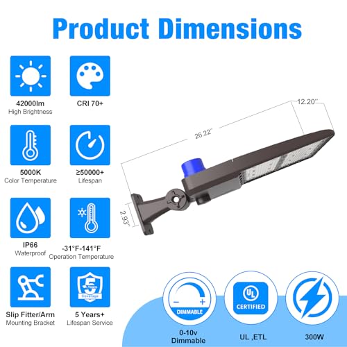 LED Parking Lot Light 300W