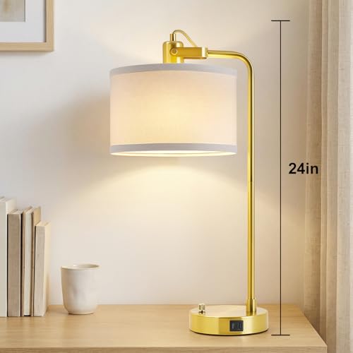 Gold Table Lamp Set of 2