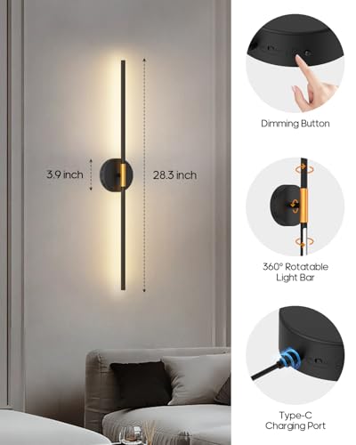 Peel and Stick Wall Sconces (2 Count)