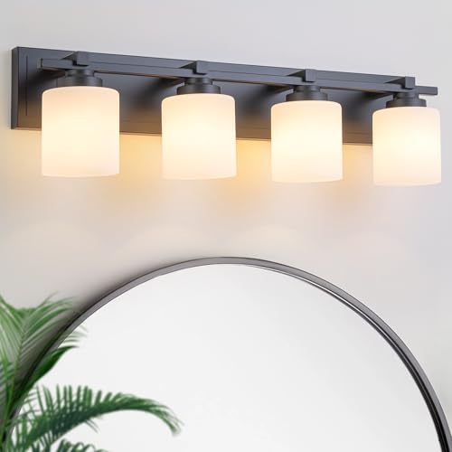 Modern Bathroom Light Fixtures Over Mirror