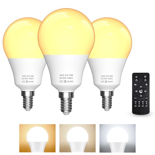 E12 LED Candelabra Light Bulbs 9W