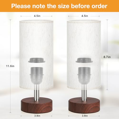 Table Lamps Set of 2 （Cream Shade (2 Count)