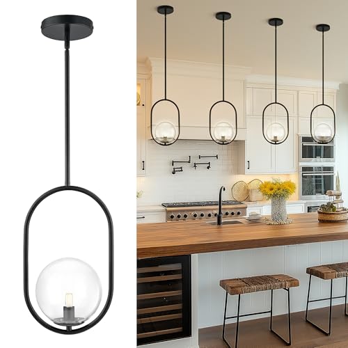 1 Light Black Pendant Lights Kitchen Island