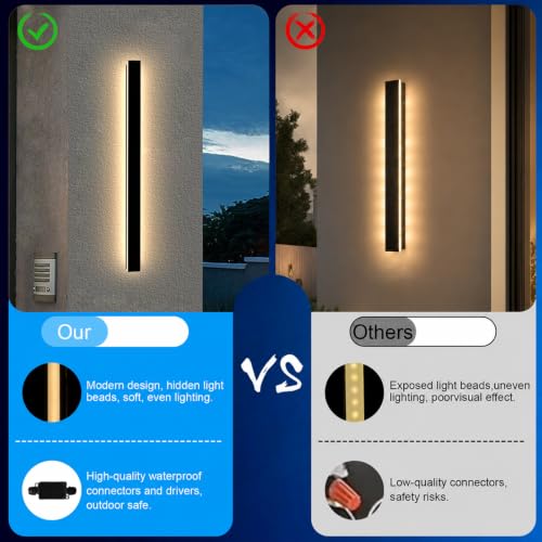 Modern Outdoor Wall Lights (2 Count)