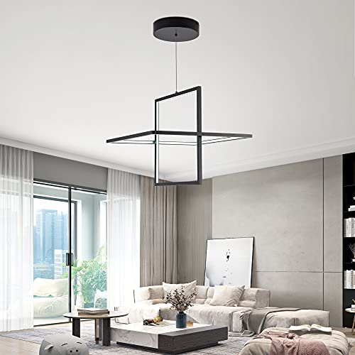 Modern LED Chandelier Square Pendant Light