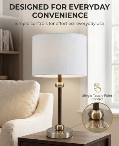 Touch Table Lamps for Night Stands (2 Count)