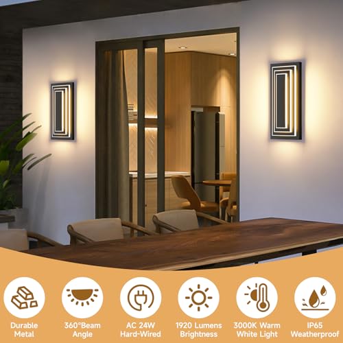 Outdoor Wall Lights 3 (2 Count)