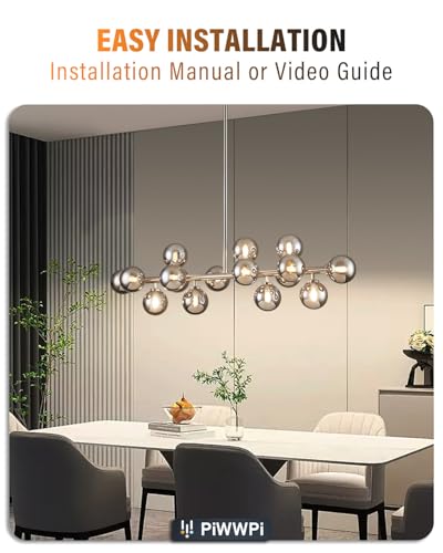 Glass Globe Sputnik Chandelier