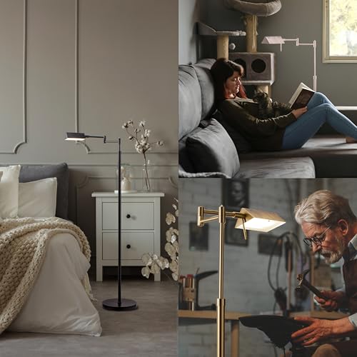 Brook Adjustable Dimmable LED Pharmacy Floor Lamp