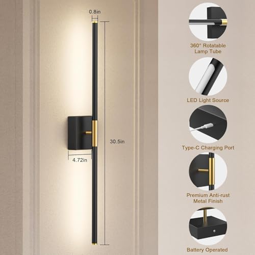 Battery Operated Wall Sconces Set of 2 (20 Count)