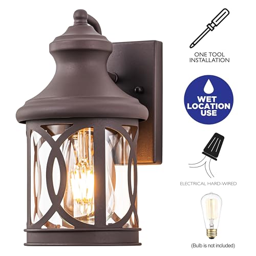 2 Pack Outdoor Wall Lights (2 Count)