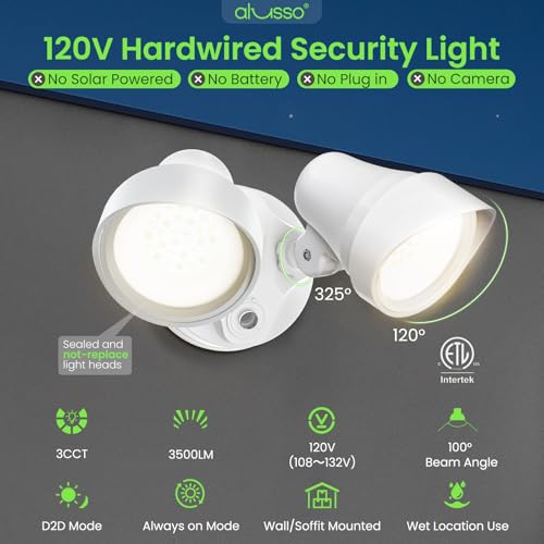 Dusk to Dawn Outdoor Lighting 30W 3500LM 3CCT 3000K
