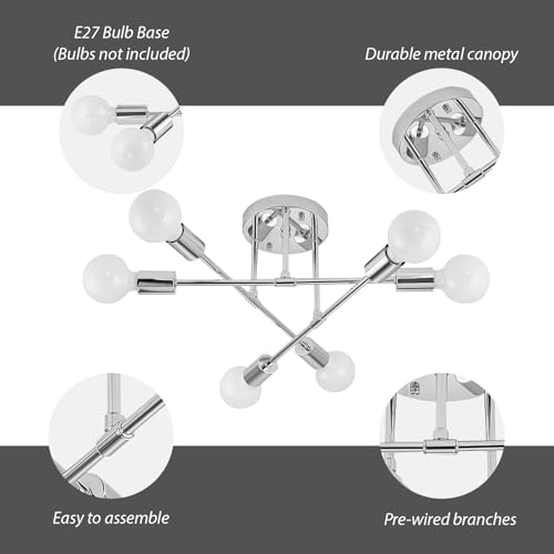 Modern Sputnik Chandelier