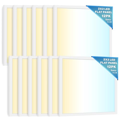 Sunco 12 Pack 2x2 LED Flat Panel Light (12 Count)