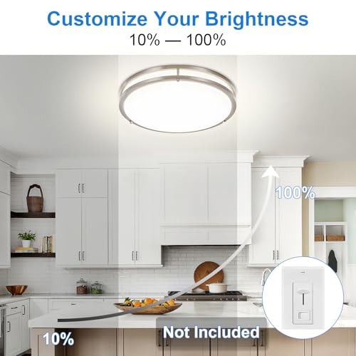 DLLT 2Pack Flush Mount LED Ceiling Light
